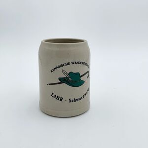 Vintage Germanan stoneware beer stein mug Kanadische Wanderfreunde LAHR